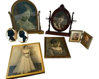 Antique Wooden Mantle Frames, Silhouettes,  More