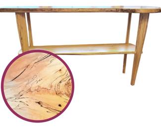 Handcrafted Live Edge TwoTier Console Table