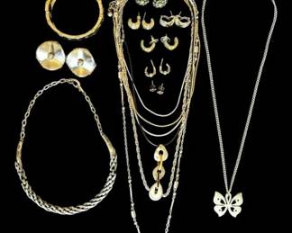 Silver And Gold Toned Costume Jewelry