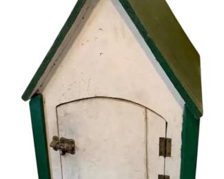 Large Wooden Birdhouse With Door That Latches