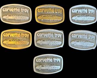 Metal Corvette Belt Buckles