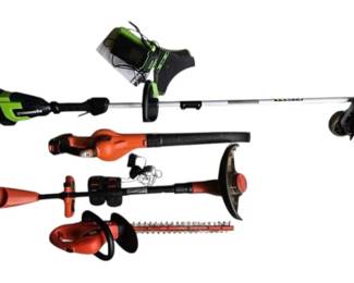 Green Works Edger  Black Decker Landscaping Power Tools With Batteries And Chargers