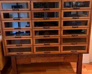 Vintage haberdashery cabinet