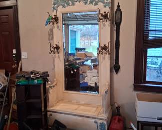 Hand Painted Hall Tree