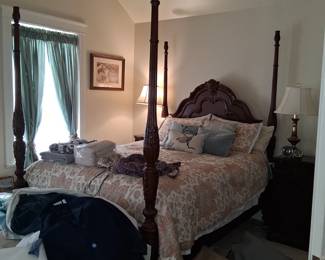 Beautiful ornate four  poster bed
