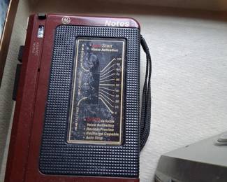 General Electric "Notes" portable cassette recorder, model 3-5352A. 