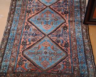 vintage, handmade Persian Hamadan rug