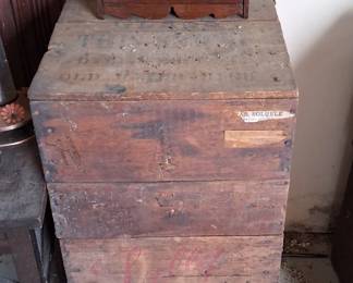 vintage Eli Lilly & Company pharmaceutical wooden crate