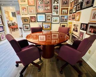 Fab chairs on casters with cool game table 