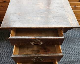 Antique Larkin Oak ThreeDrawer Sewing Cabinet second image