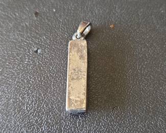 Modern MultiColor Square Stone Pendant second image