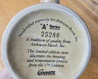 Budweiser "King of Beers" Eagle Stein - "A" Series