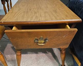 Vintage Ethan Allen Maple End Table with Drawer