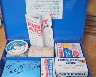 Johnson & Johnson First Aid Kit Metal Box