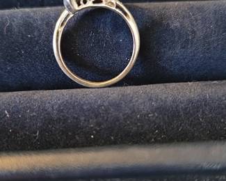 Marquise Shape Onyx and Gold Plated Ring second image