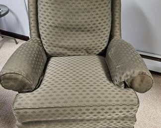 Wingback Armchair and Ottoman Set