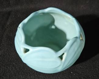 Van Briggle Art Pottery Lotus Form Turquoise Glazed Vase second image