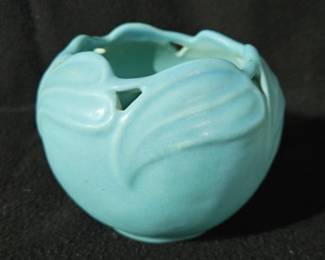 Van Briggle Art Pottery Lotus Form Turquoise Glazed Vase