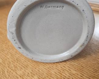 Munich Ceramic Beer Stein with BMW Lid and Pewter Handle