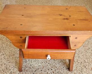 Antique Pine Cobblers Bench Table second image