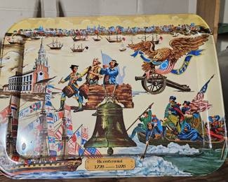 Bicentennial Commemorative Metal Serving Tray