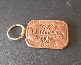 Bentley RB Monogram Leather Key Fob