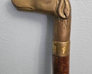 Antique Dog Head Cane second image