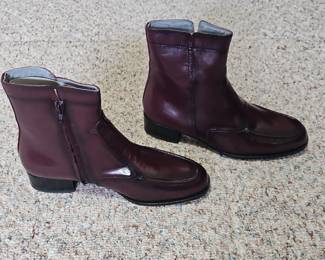 Florsheim Essex Moc Toe Zipper Boot  Burgundy