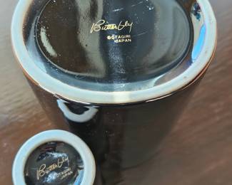 Otagiri "Butterfly" Collection Black Vase Set