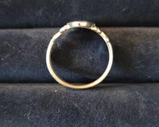 Art Deco Style Enamel and Turquoise Ring second image