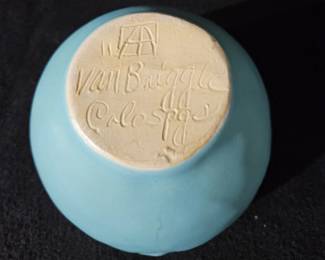 Van Briggle Art Pottery Lotus Form Turquoise Glazed Vase third image
