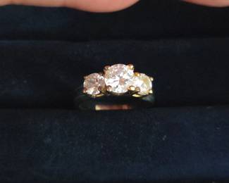 ThreeStone Ring with Cubic Zirconia