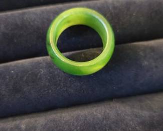 Nephrite Jade Band Ring