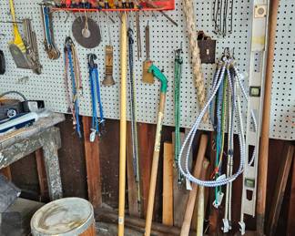 Assorted Hand Tools and Garden Implements