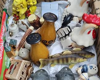 Assorted Ceramic Salt and Pepper Shakers