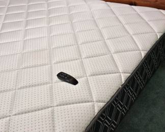 Waterbed Headboard with Shelving and Mirror second image