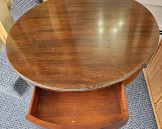 Antique Mahogany Drum Table