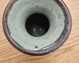 Vintage Tonala Mexican Folk Art Ceramic Vase