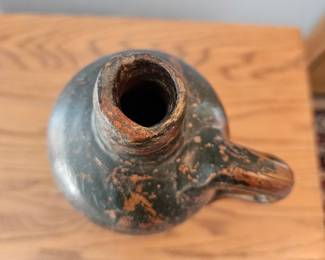 Antique German Stoneware Jug with Applied Decoration