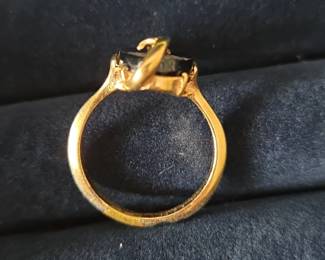 Avon Night Flower Black Onyx Ring second image