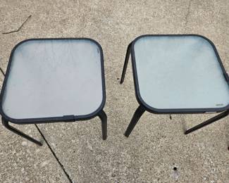 Set of Solari Brand Outdoor Side Tables second image