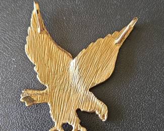 GoldTone Eagle Brooch or Pendant second image
