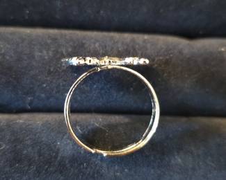 Butterfly Ring with Abalone Inlay second image