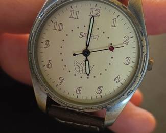 SELECT Analog Watch with Leather Band