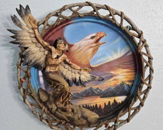 Native American Eagle Spirit Wall Plaque by The Bradford Exchange