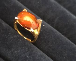 Carnelian and Gold Ring second image