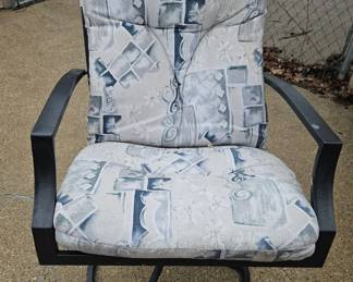 Grand Patio Piece Outdoor Dining Set with Swivel Chairs fourth image