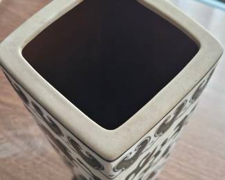 Vintage Chinese Cizhou Kiln Style Vase with Floral Motif