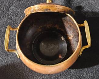 Vintage Copper Potpourri Bowl with Lid third image
