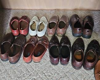 Mens Woven Leather Loafers and Dress Shoes Assortment